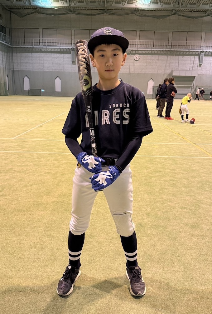 長谷川選手（空知ファイヤーズ学童部）