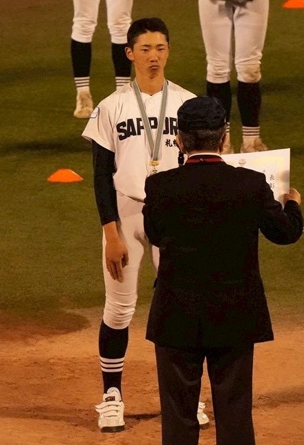 優秀賞に選出された部田選手