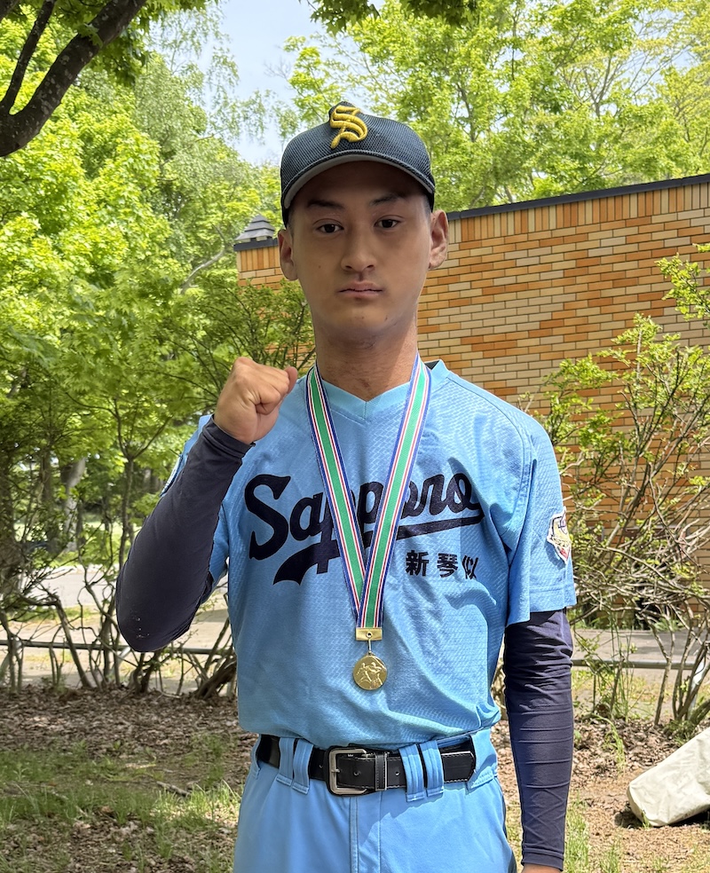 主将の似鳥選手(札幌新琴似)