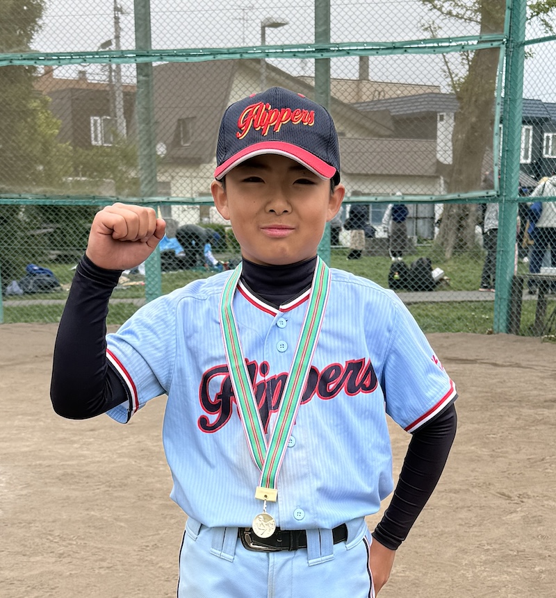 試合後、インタビューに答えてくれた小野寺主将(東16丁目フリッパーズ)