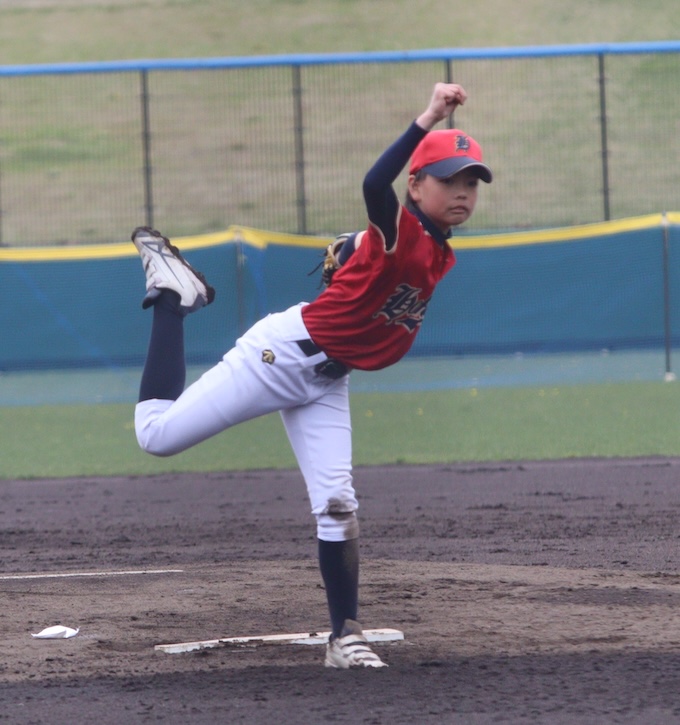 投打で活躍を見せた相良投手（北都タイガース）