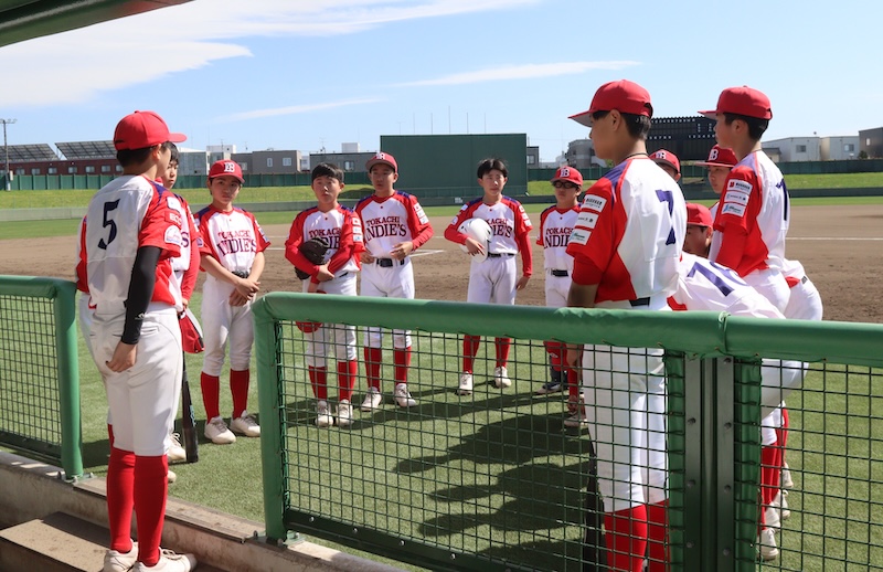 選手間の会話を充実させるとかちインディーズナイン