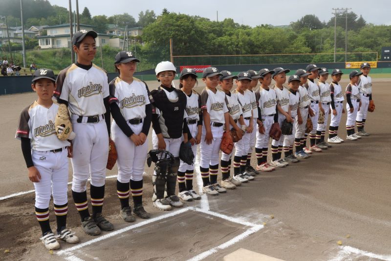 1回戦に挑戦したうらかわ野球少年団