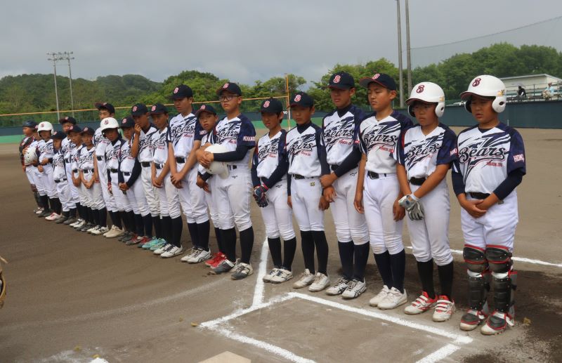 1回戦に勝利したそらちJBCベアーズ