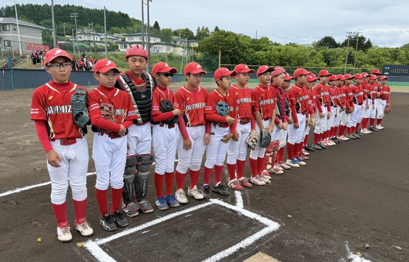 決勝に挑んだ岩見沢学童野球クラブナイン