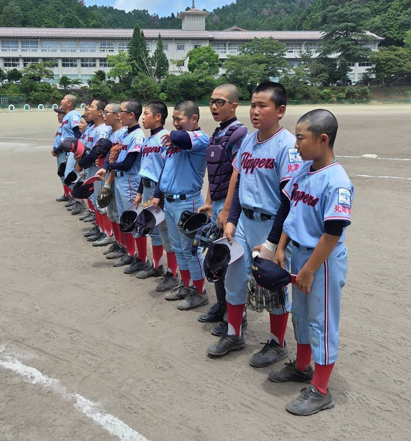 試合前の東16丁目フリッパーズナイン