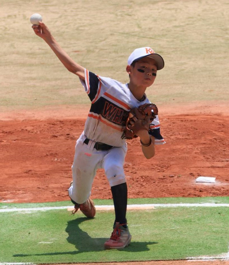 準々決勝の先発マウンドを託された大野主将（柏）