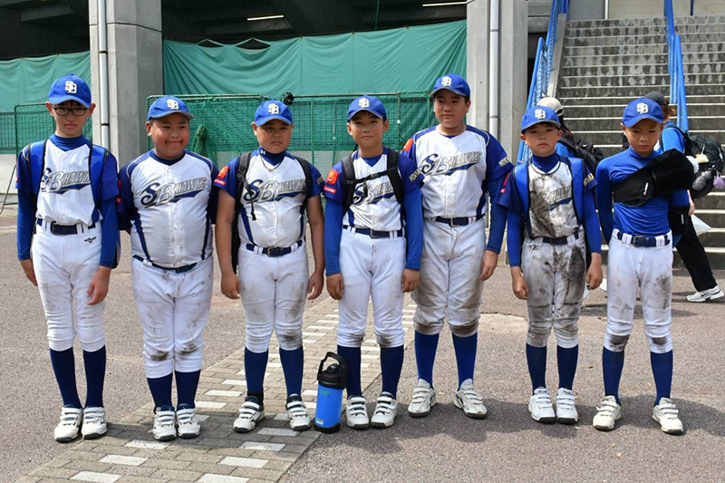 昭和ブルーホークス史上最高の成績を残した6年生7名