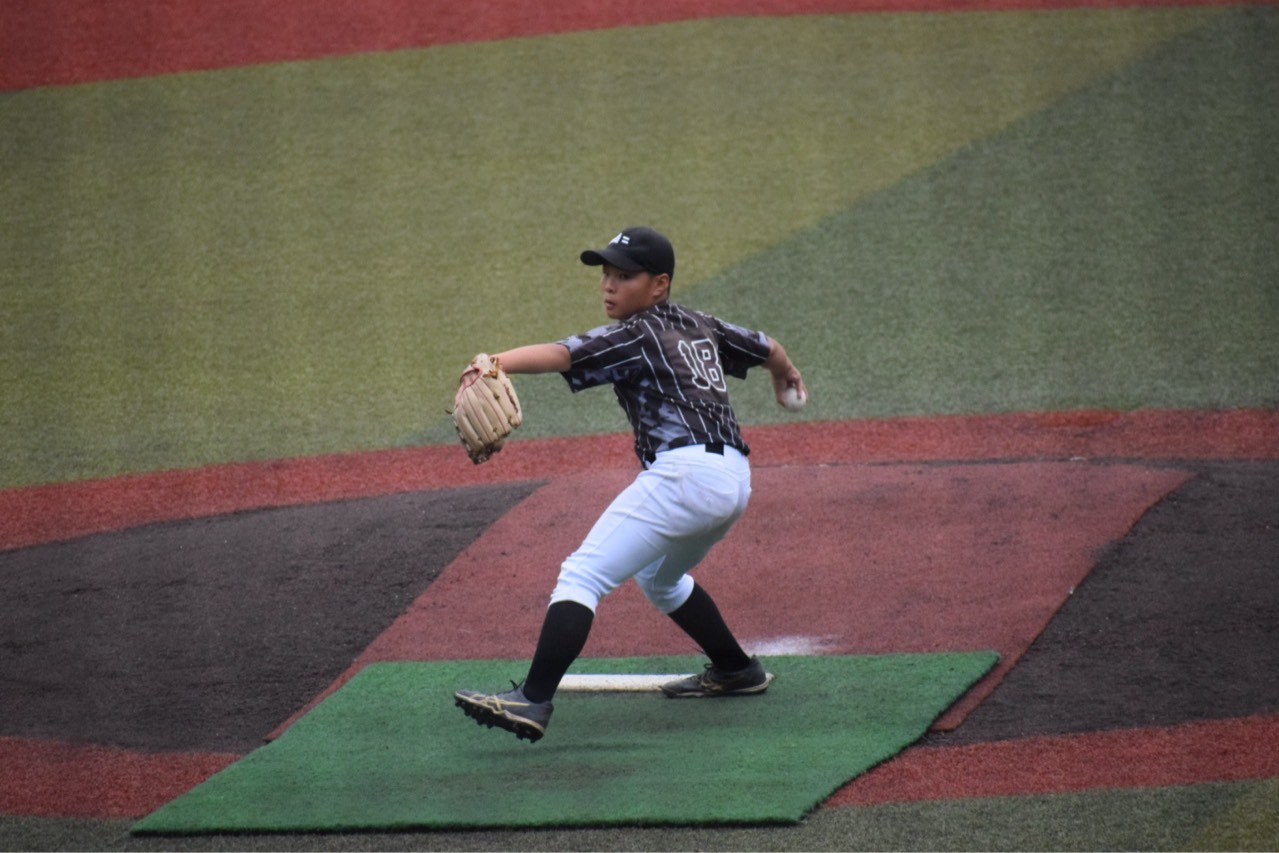三回1/3を無失点に抑えた河村投手（札幌オールブラックス）