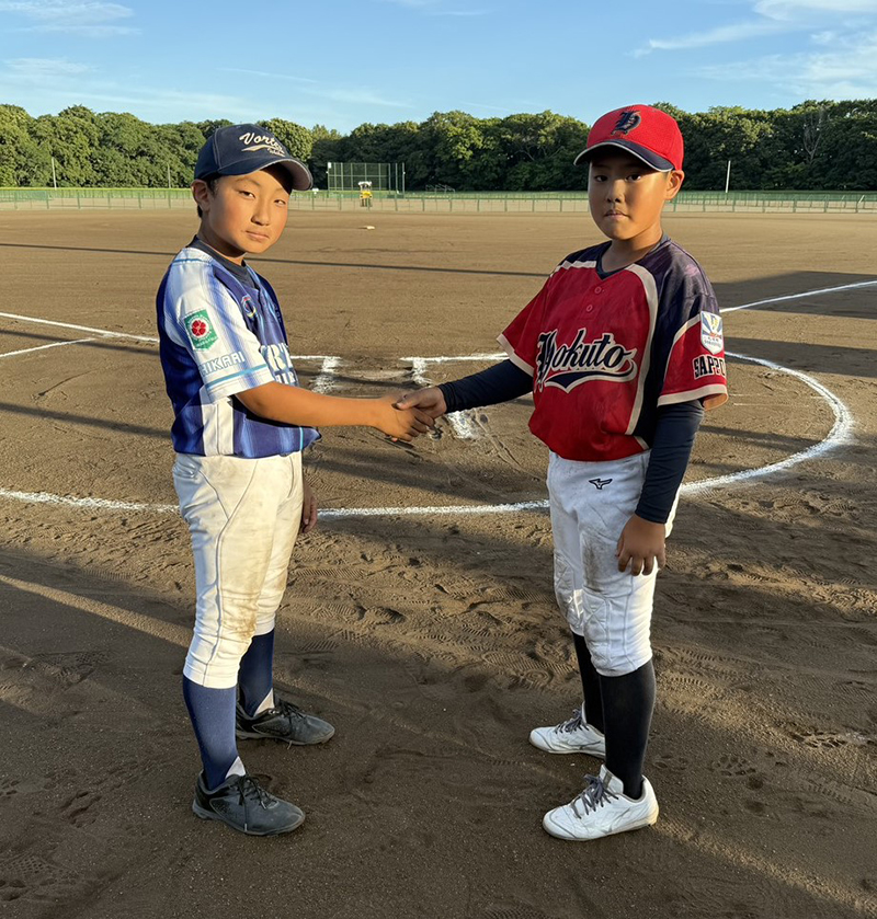 即席主将を務めてくれた2人。写真左から藤田桜成君、山田陽登君