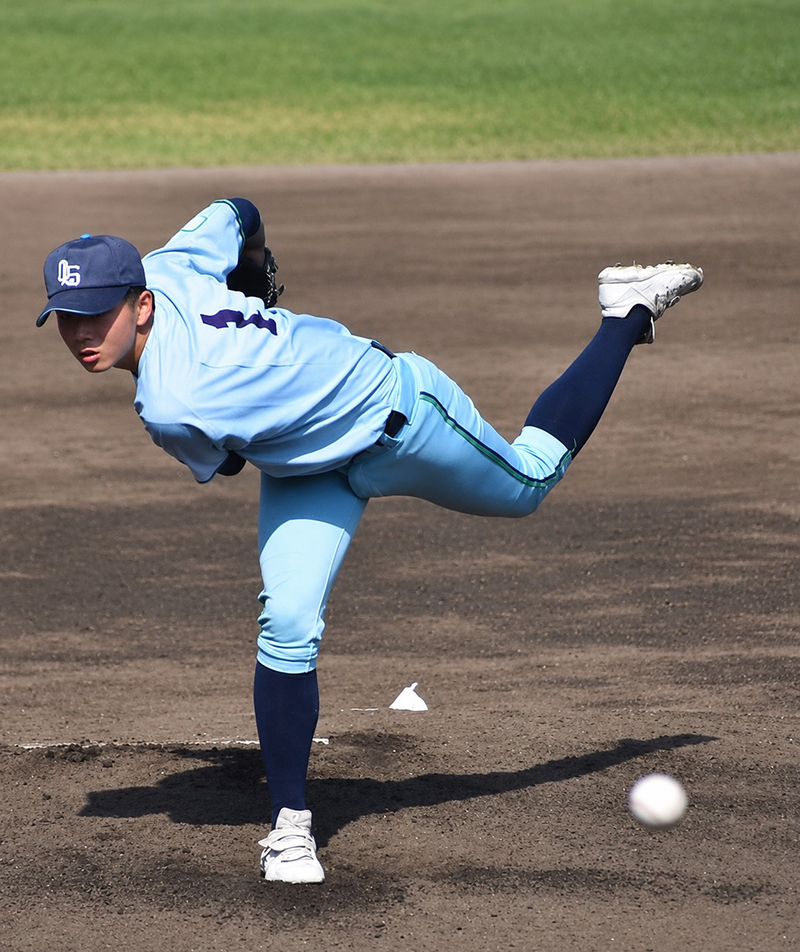 最後にマウンドを託された土門投手（大空）
