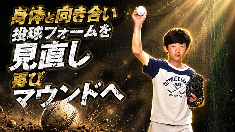 痛みを我慢する野球から、身体と向き合う野球へ 