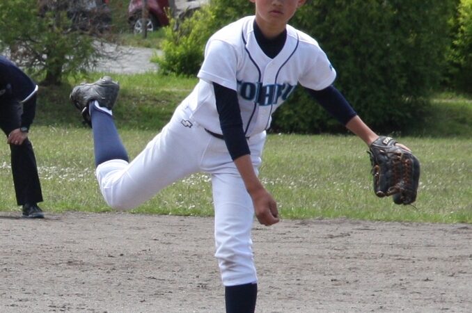 投手戦、東部カープジュニア・福田が制した 