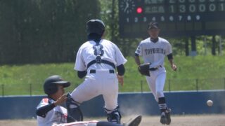 8日、栗沢球場＜春季リーグ＞ 