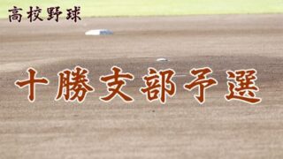 【代表】十勝支部予選＜令和元年度 全国高等学校野球選手権大会 第101回北北海道大会＞ 
