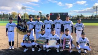 優勝旭川大雪ボーイズ　準V苫小牧＜１年生ジュニア大会＞ 