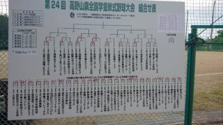 忠和サンダース、全国８入り＜高野山旗＞ 