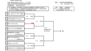 優勝深川一已バトルズ　準V深川ヤング 