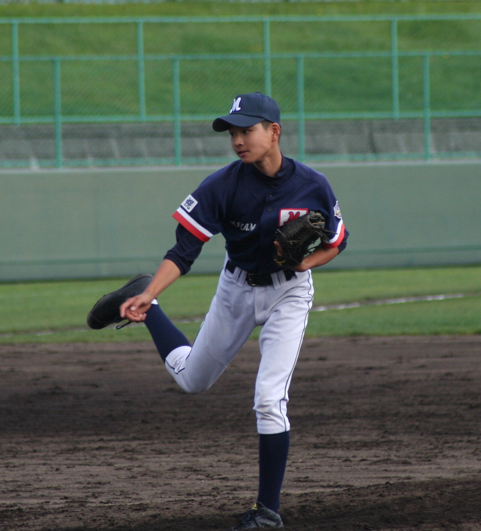締めくくった札幌南・濱田