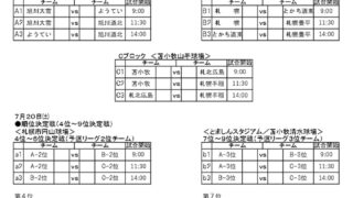 【21日結果】１～３位決定戦＜2年生大会＞ 