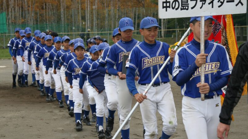 初優勝中の島ファイターズ　準V石山フォックス 