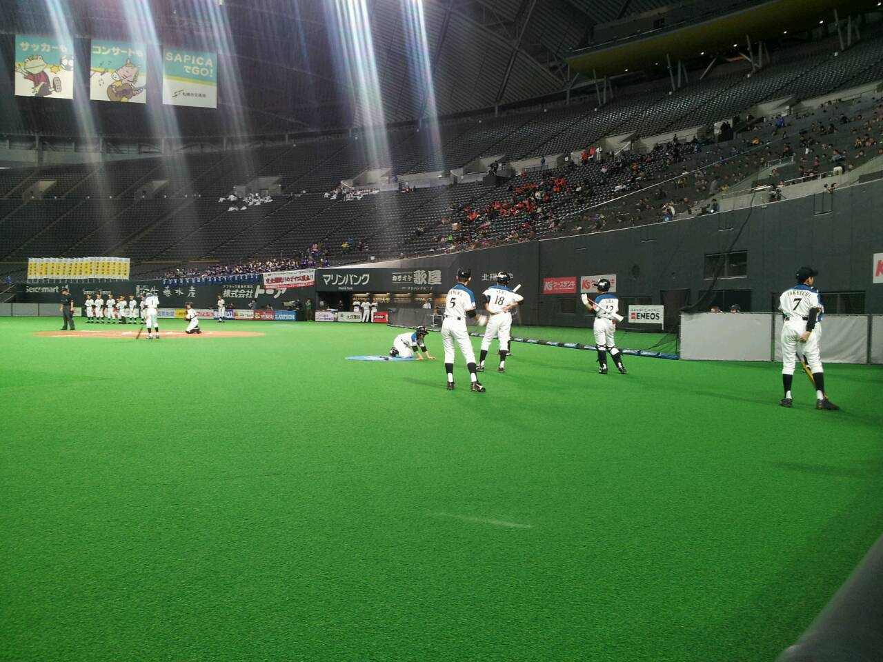 試合中