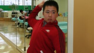 「けがを治して中学へGO！福井キング・Tの谷口君」 