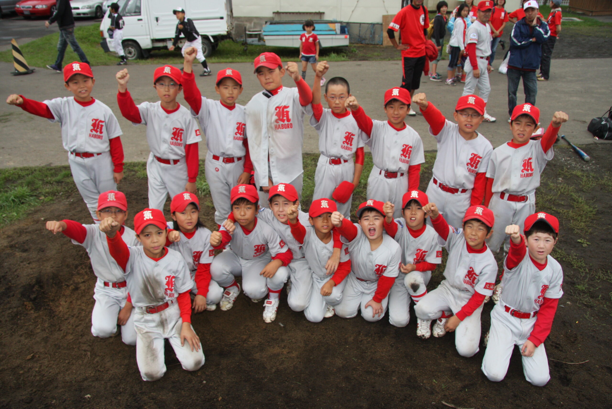 羽幌野球スポーツ少年団の選手たち