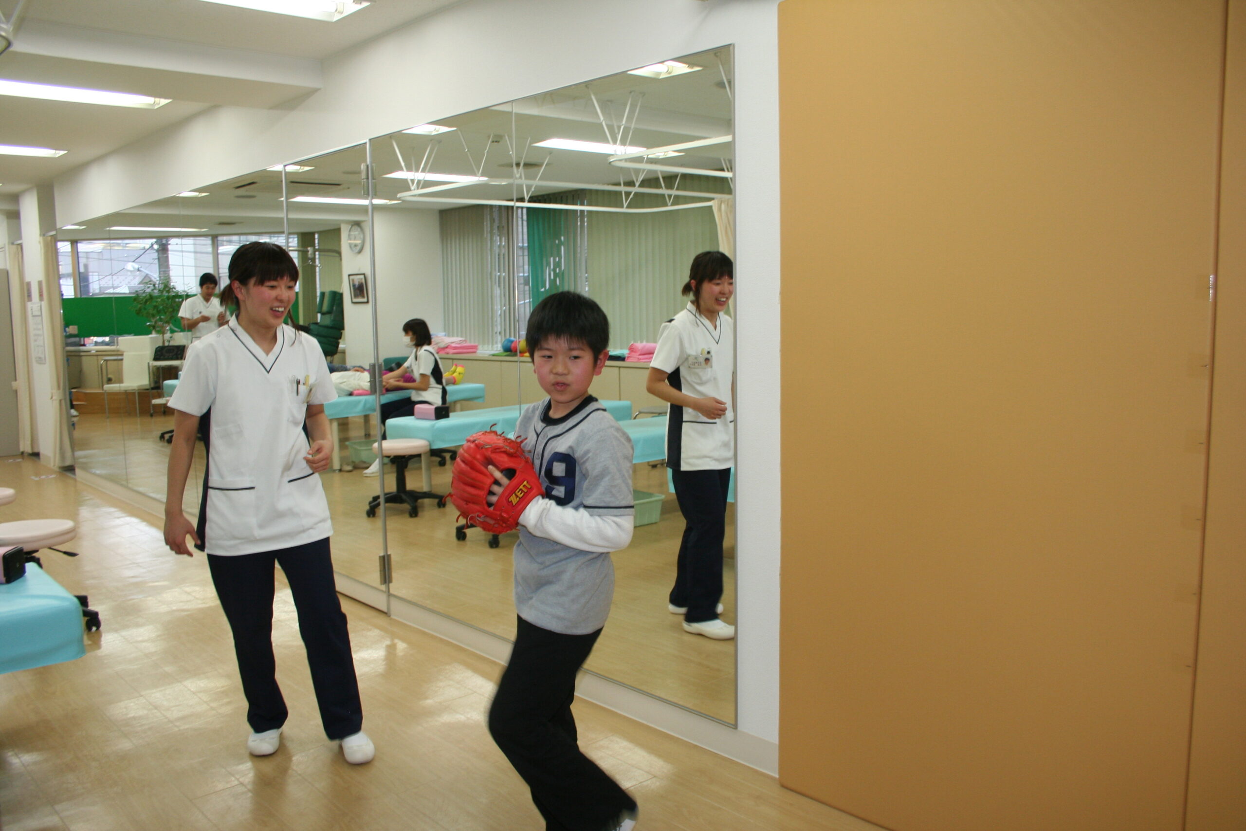 リハビリに励む今谷君