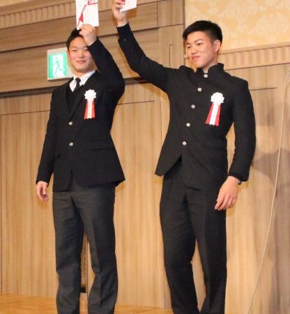 小林珠維（ソフトバンク）、竹内龍臣（中日）入団激励会 
