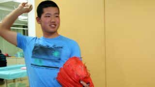 高校最後の年にかける北海道栄高の細川君 