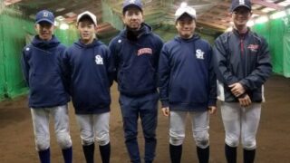 東米里校にOB4人が、顔を出してくれた 