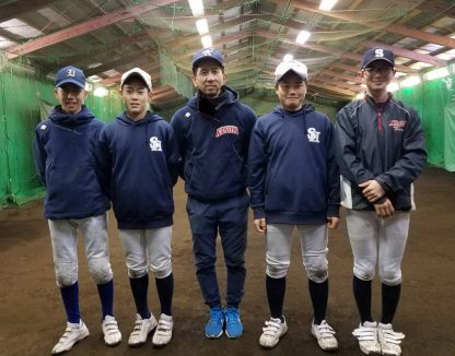 東米里校にOB4人が、顔を出してくれた 