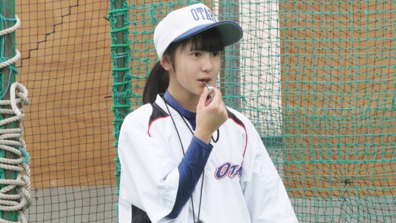 美少女マネージャー、小樽シニアを支える長谷川さん 