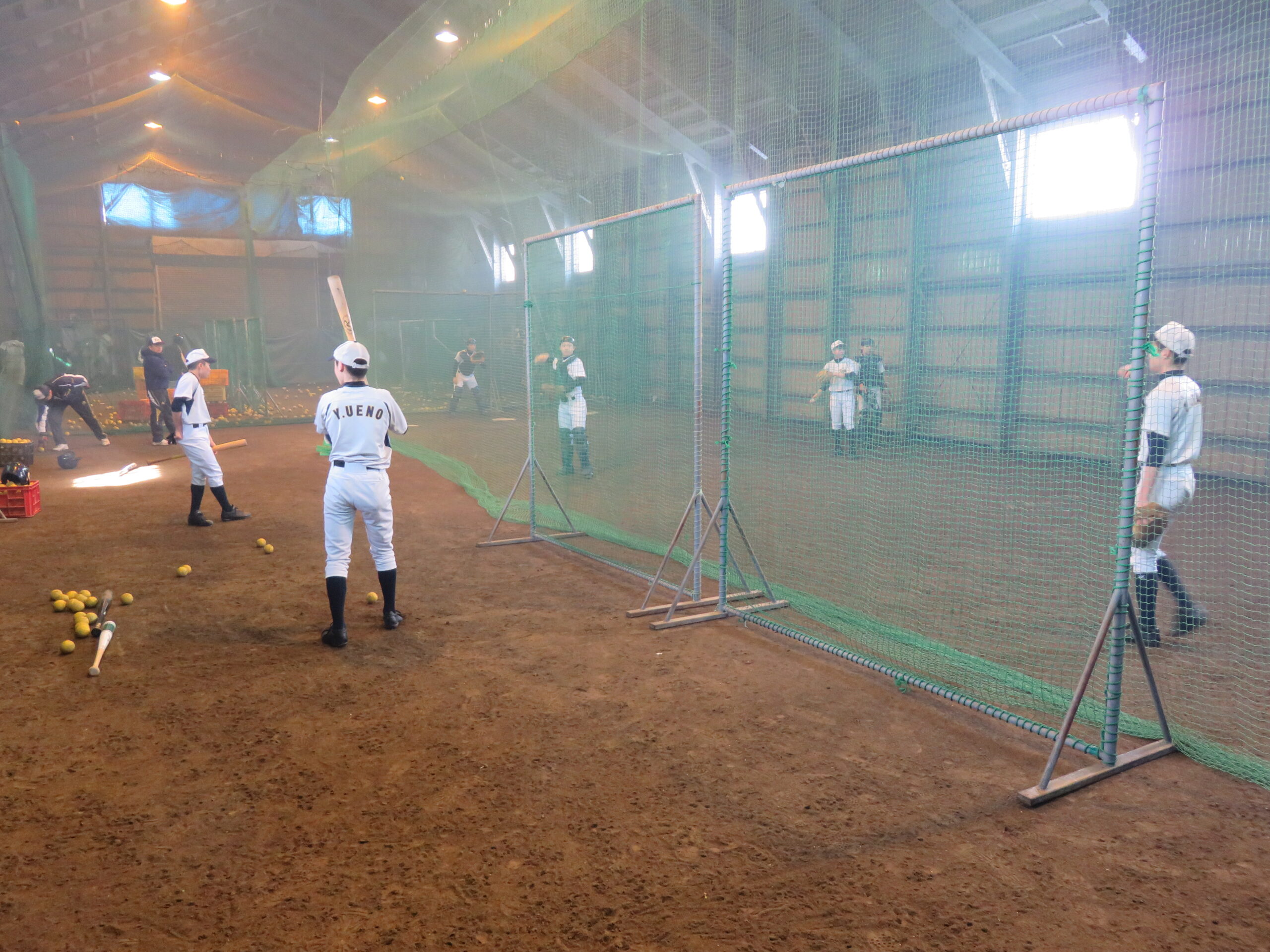 冬季練習に励む札幌手稲ボーイズナイン