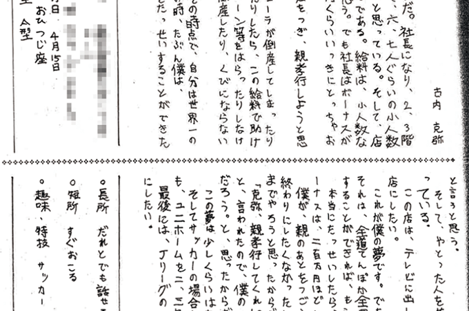 【僕の夢】スポーツショップ古内をでっかくする 