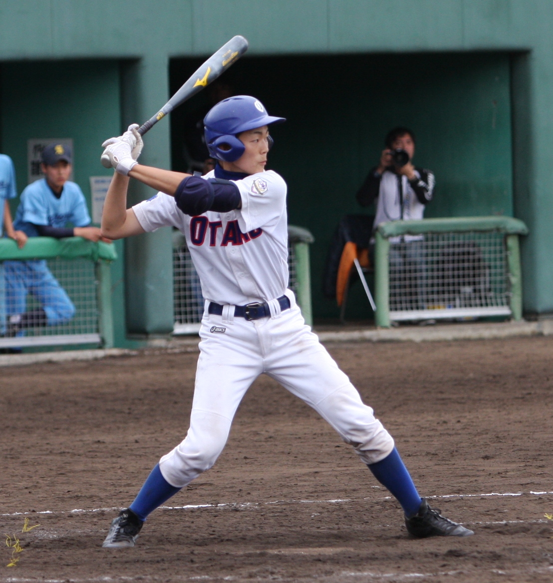 侍ジャパンU-15に選出された今野選手(小樽シニア)
