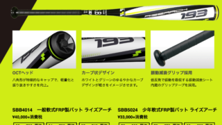 めちゃくちゃ飛ぶバット「ライズアーチ193」が半額！（数量限定） 