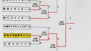 優勝岩見沢学童野球クラブ　準Ｖ岩学ジュニア 