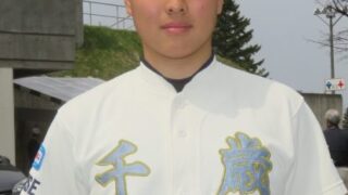 ＜千歳シニア＞中村竜也捕手 
