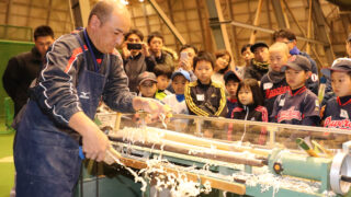 プロ野球のお仕事見学体験＆用具お手入れ教室 