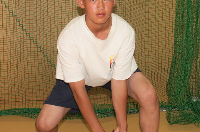 フォーム矯正で変身、豊平ボーイズの山際君 
