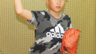 万全態勢で中学野球へ－栄ゴールデンKの難波君 