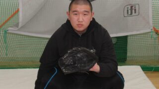 高校野球へ夢広がる岩見沢東光中の加藤君 