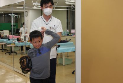 楽しさ野球の仕上げ、墨谷三中の石井君 
