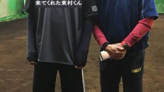OBが高校合格の報告に！ 
