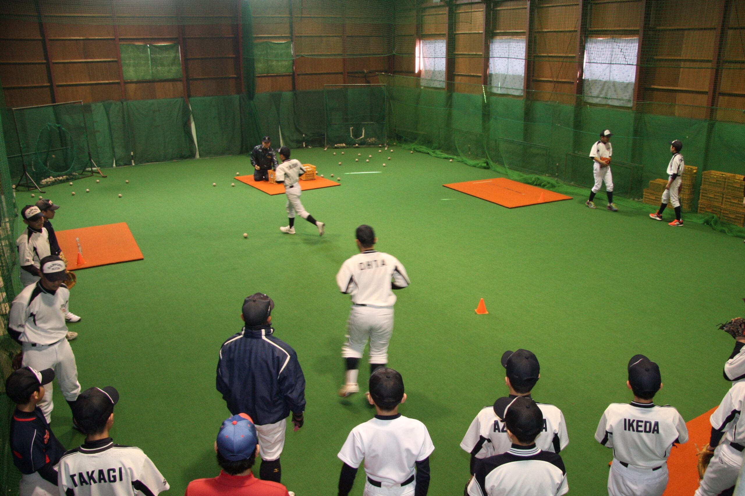 室内練習の様子
