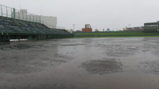札幌選手権大会、雨天の為明日に順延 