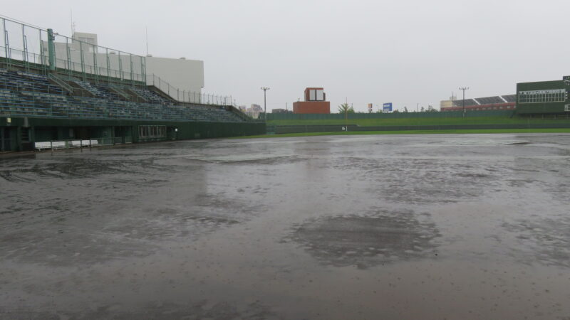 札幌選手権大会、雨天の為明日に順延 