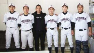 発行人、北広島＜札幌豊平東シニア＞に出没。 
